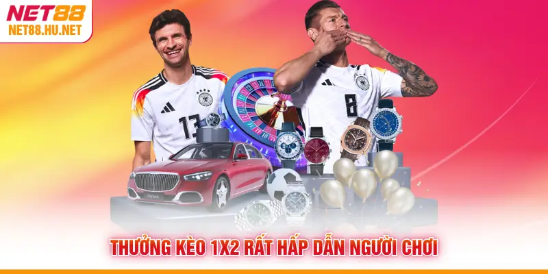 Thưởng kèo 1x2 rất hấp dẫn người chơi
